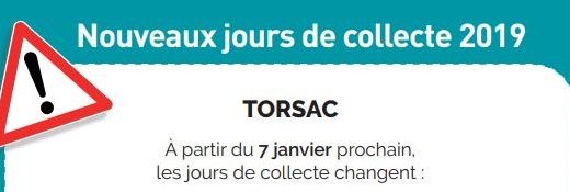 jours de collecte des déchets