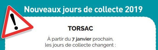 jours de collecte des déchets