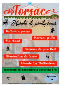 Marché de Noël à Torsac @ Place blanche de Torsac